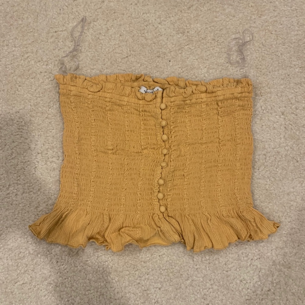 American eagle size medium yellow crop top